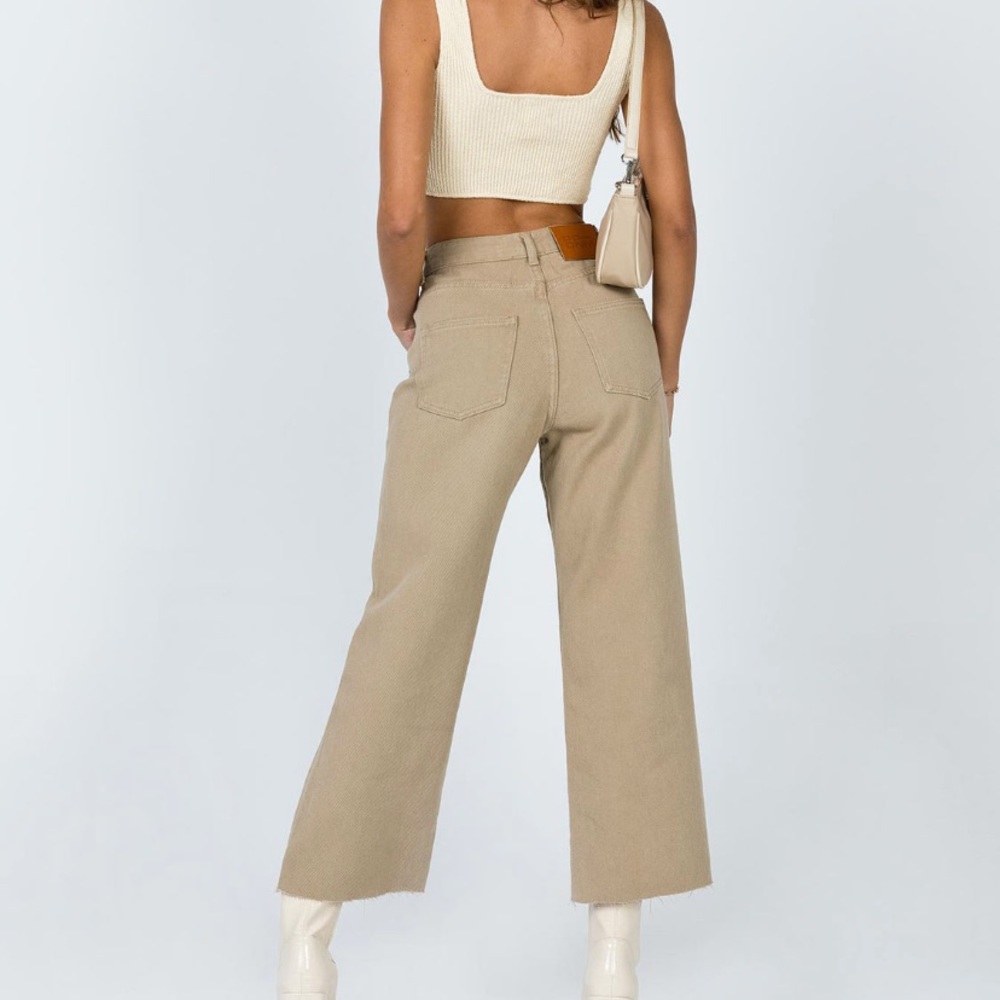 Princess polly ruby cropped jeans in tan